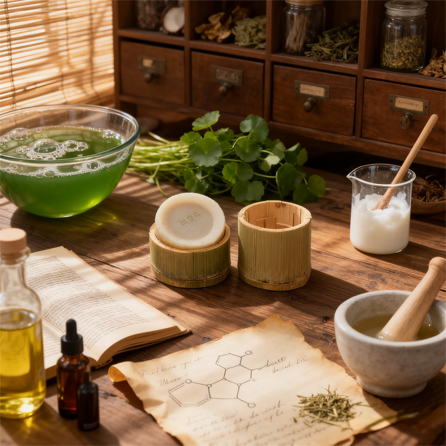 Centella Bamboo-Cured Herbal Soap