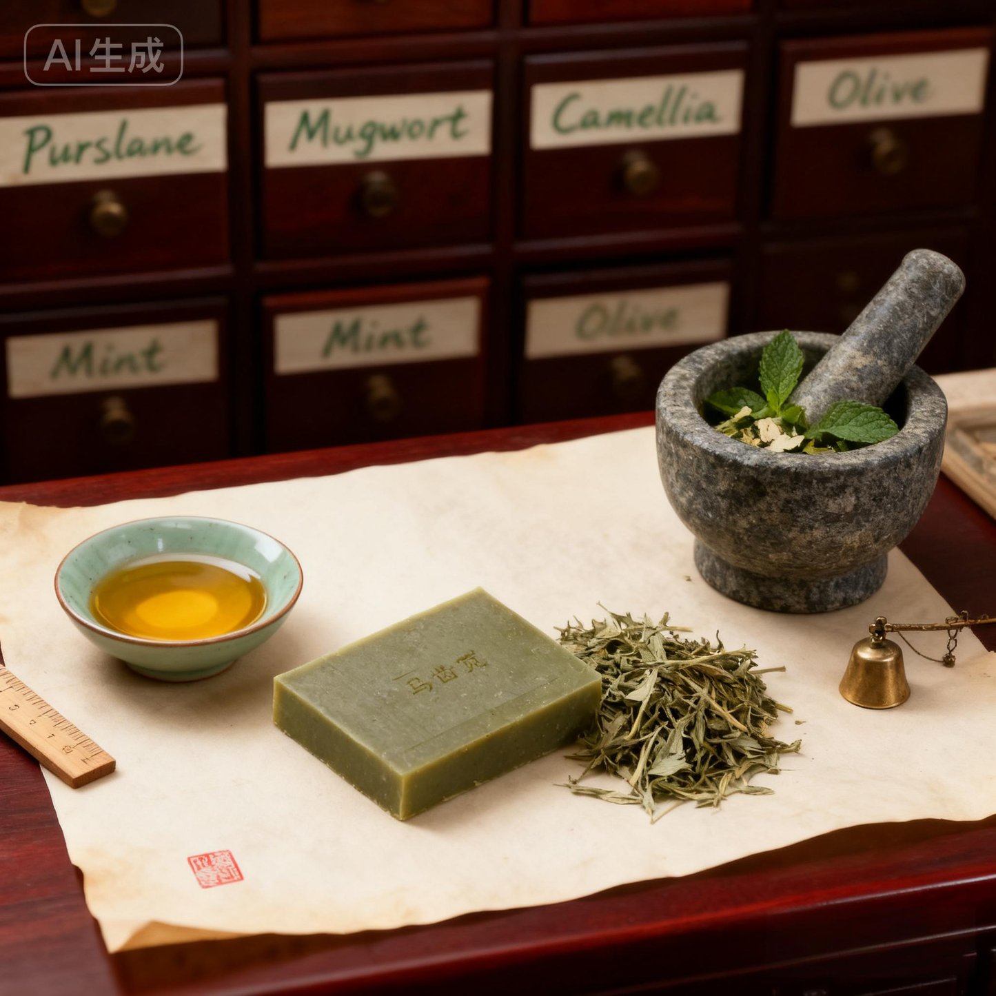 Purslane (Portulaca) Soothing Repair Body Bar