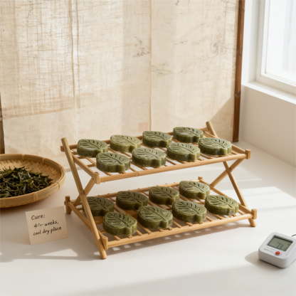 Handcrafted Green Tea & Mint Oil-Control Shampoo Bar