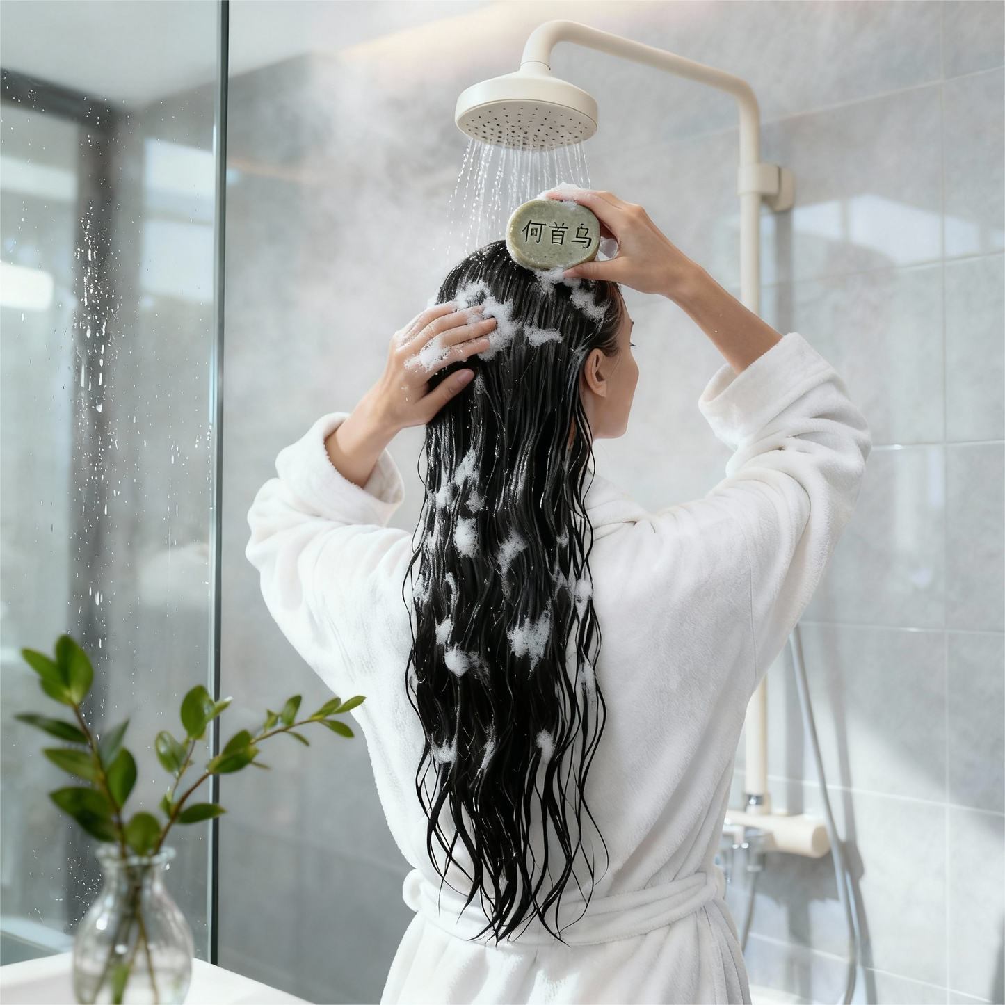 Verdant Volume Hair Ritual: Fo-ti & Rosemary Shampoo Bar