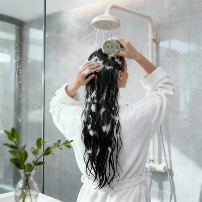 Verdant Volume Hair Ritual: Fo-ti & Rosemary Shampoo Bar