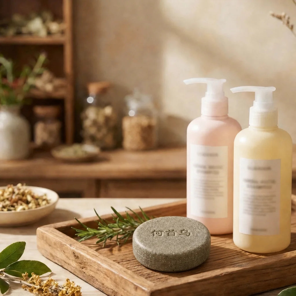 One SootheHerbs solid shampoo bar replacing two plastic bottles to achieve less waste, longer use, and lower impact.
