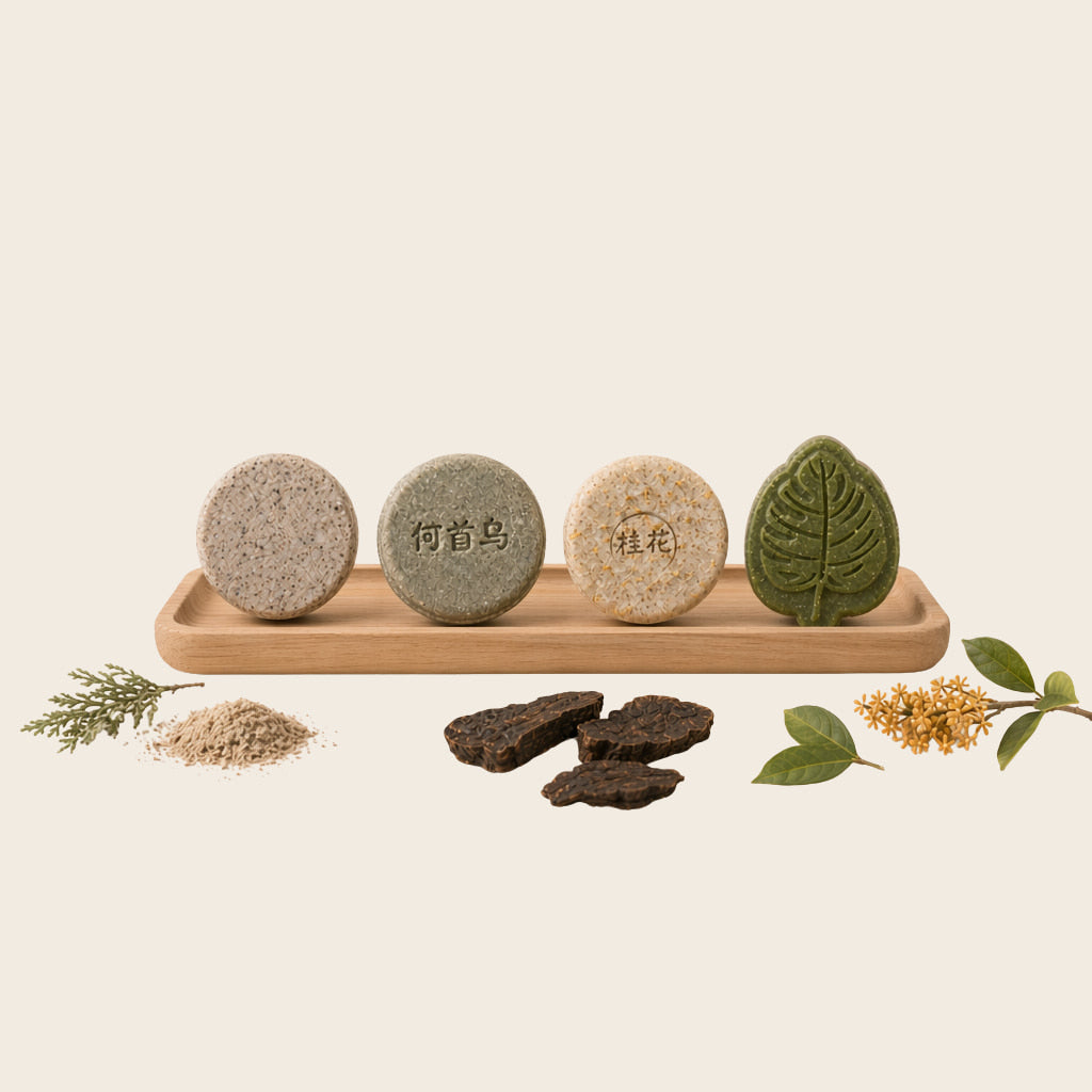 The Herbal Hair Ritual Trio — Build Your Own Shampoo Bar Set | SootheHerbs